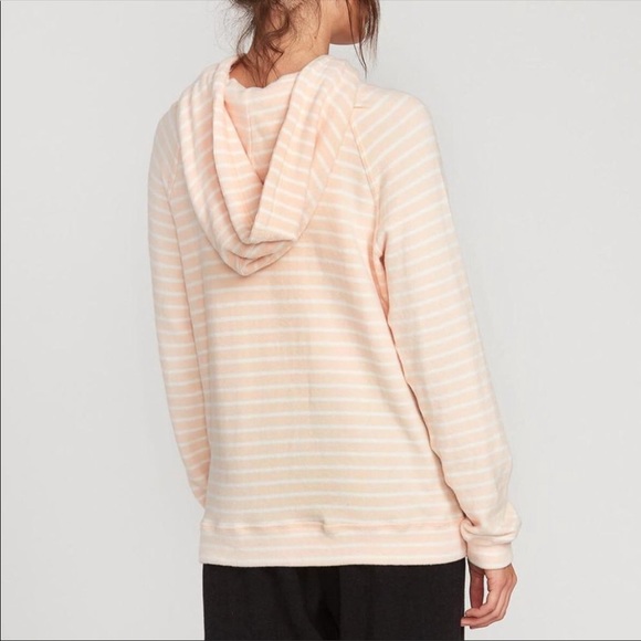 NWOT Volcom Lil striped hoodie - Picture 2 of 6